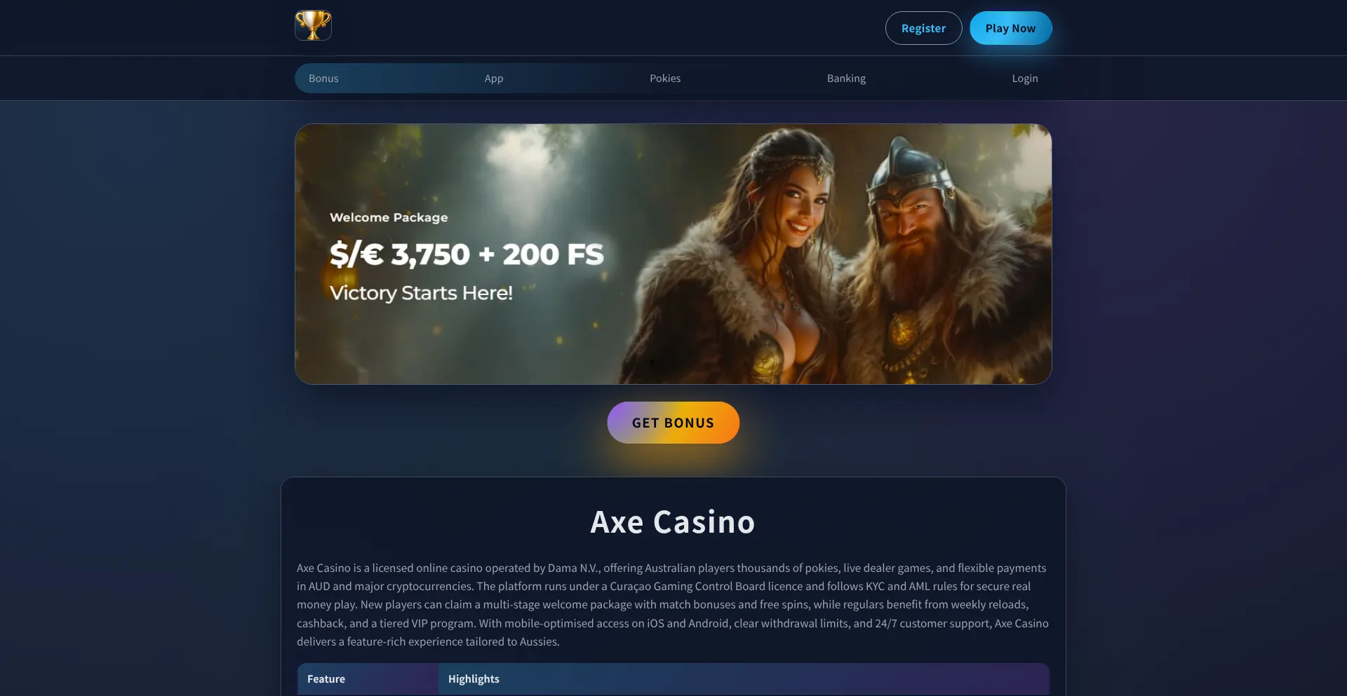 Axecasino.games