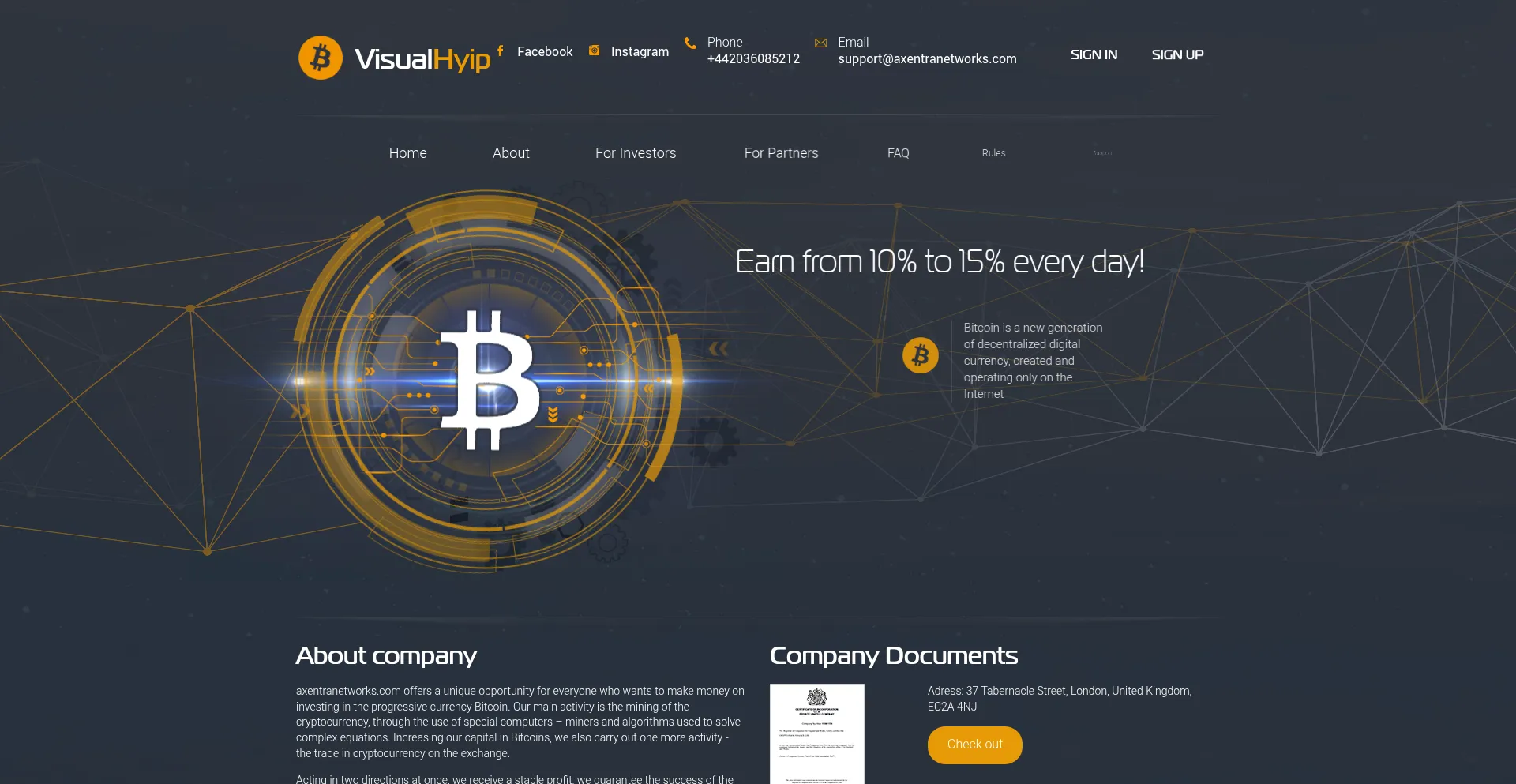Website screenshot of Axentranetworks.com