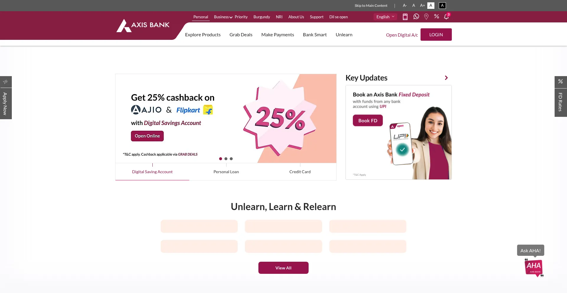 Axisbank.com é Seguro e Confiável?