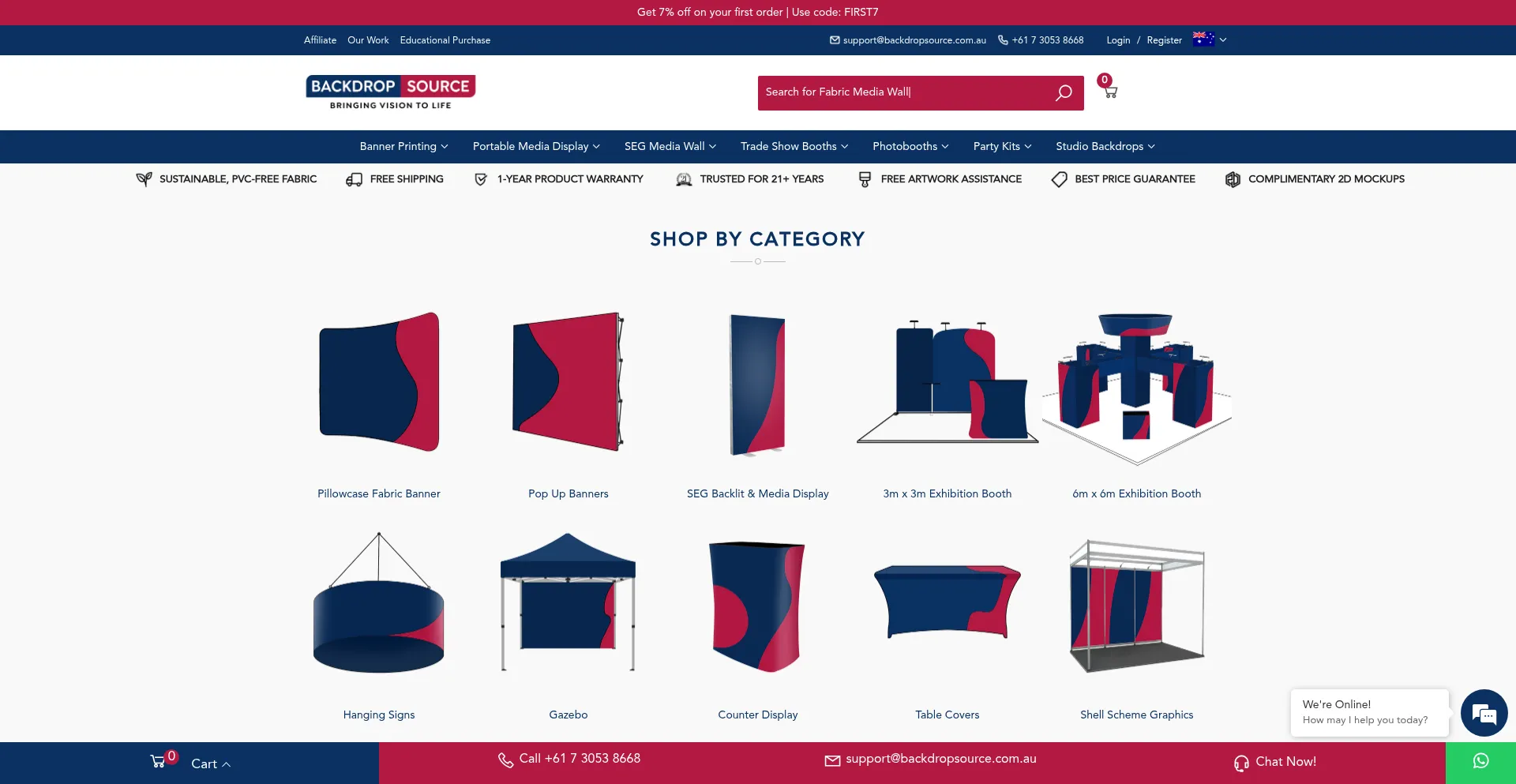 Backdropsource.com.au Screenshot