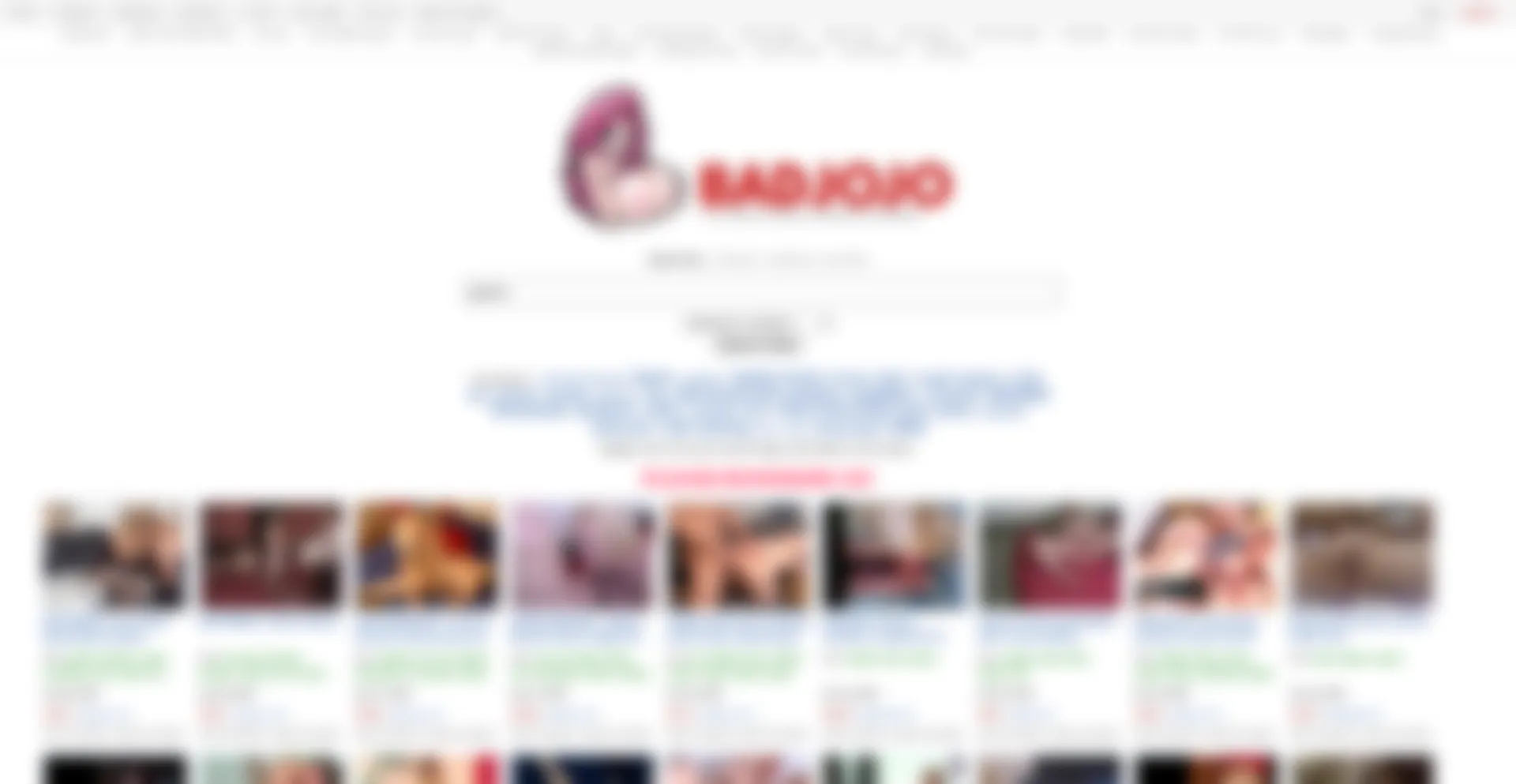 Website screenshot of Badjojo.com