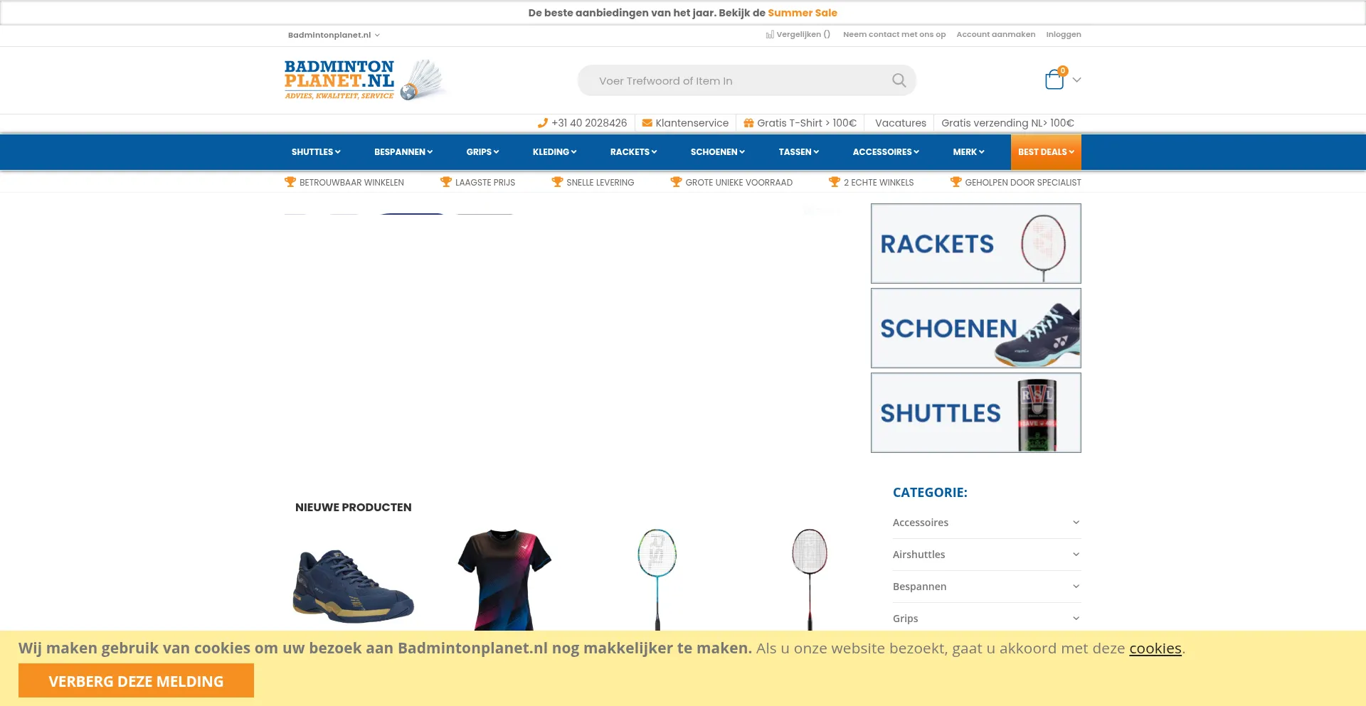 Badmintonplanet.nl é Seguro e Confiável?