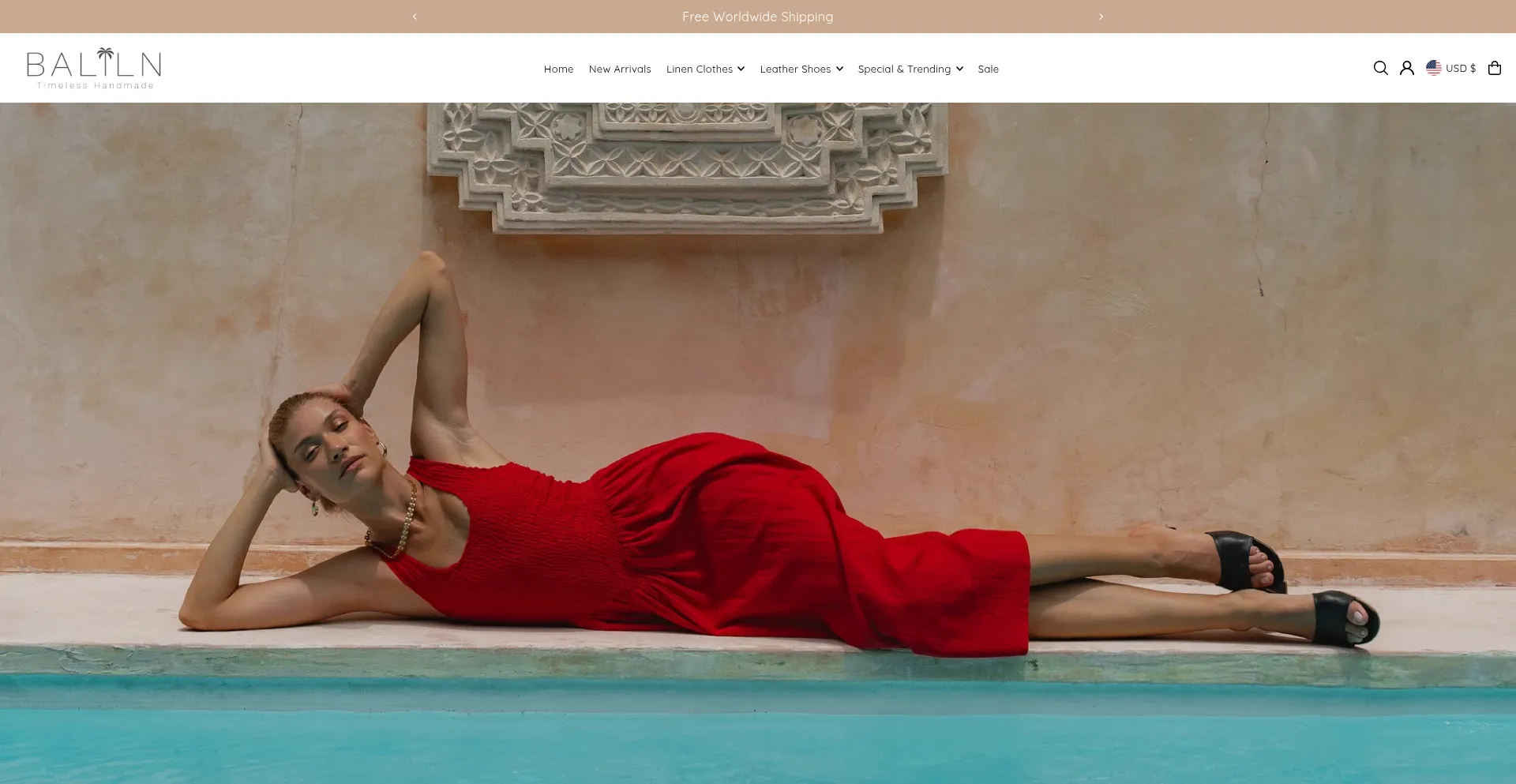 Website screenshot of Balilane.com