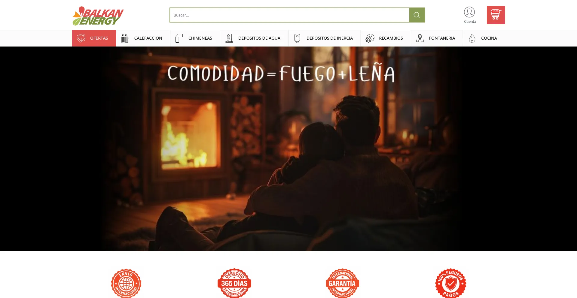 Website screenshot of Balkanenergy.es