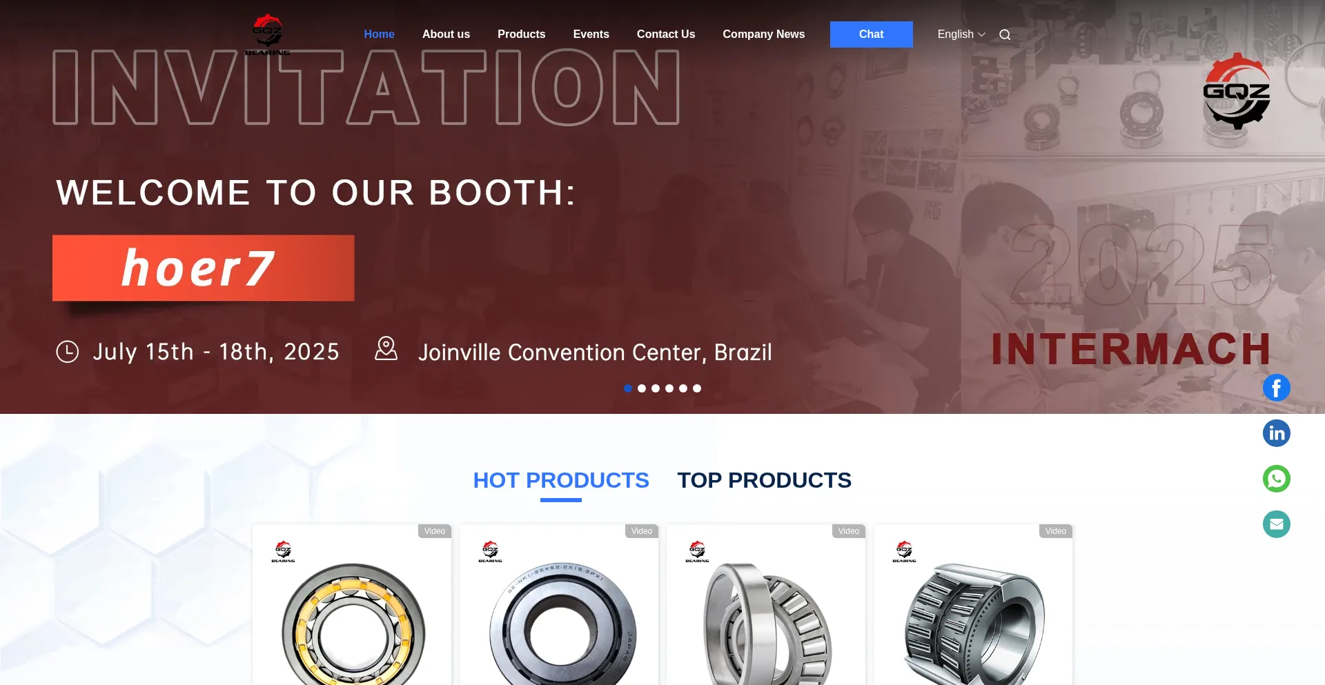 Website screenshot of Ball-rollerbearing.com