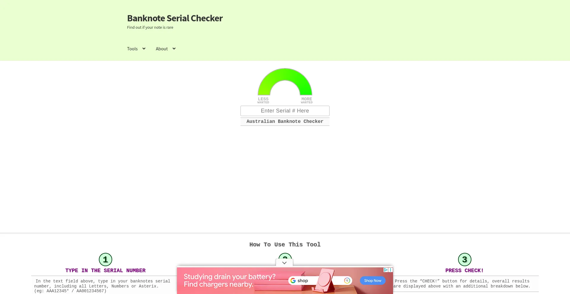 Banknoteserialchecker.com é Seguro e Confiável?
