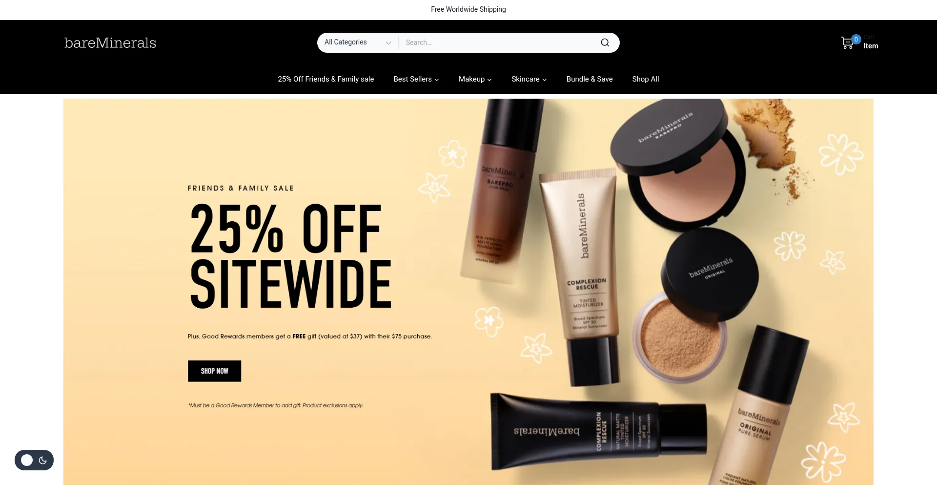 Website screenshot of Bareminerelus.site