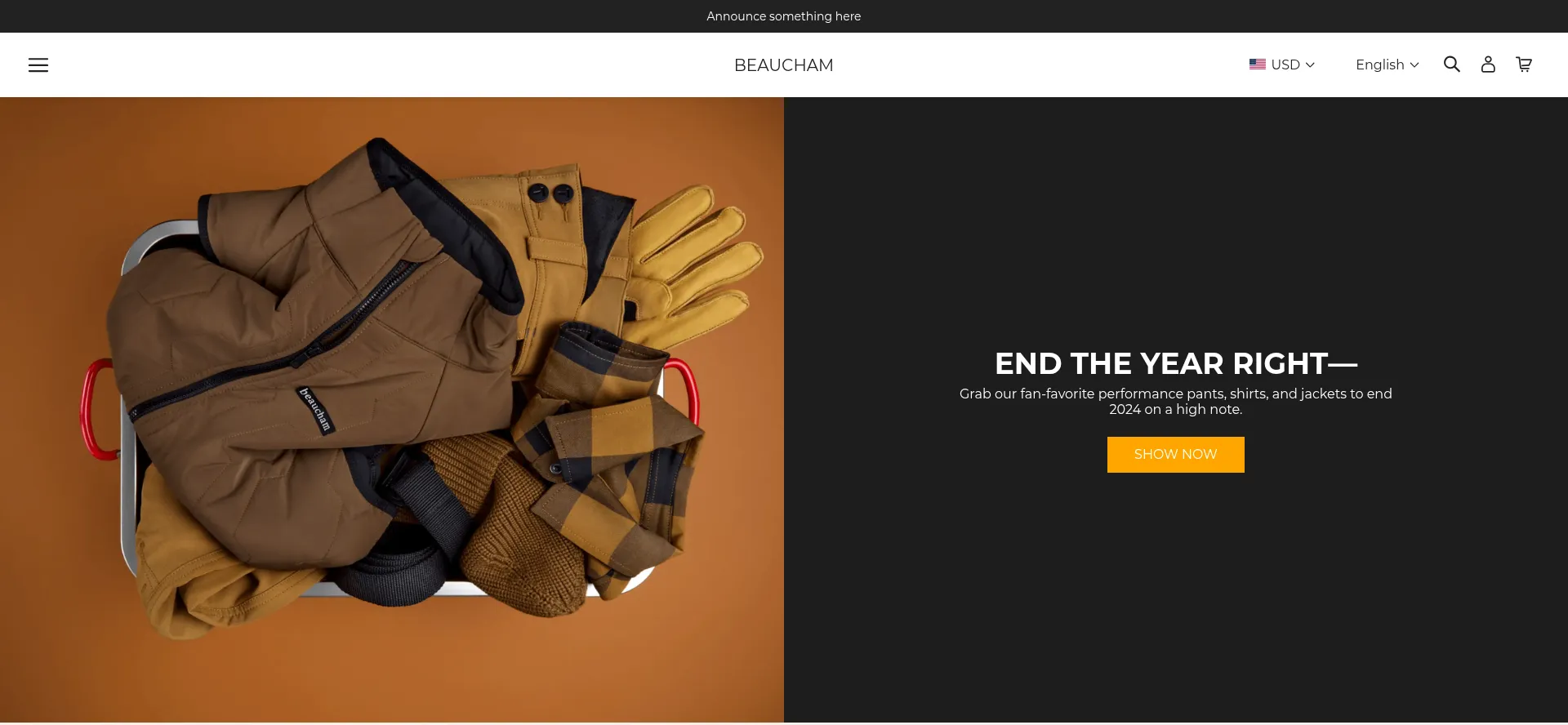 Website screenshot of Beaucham.com