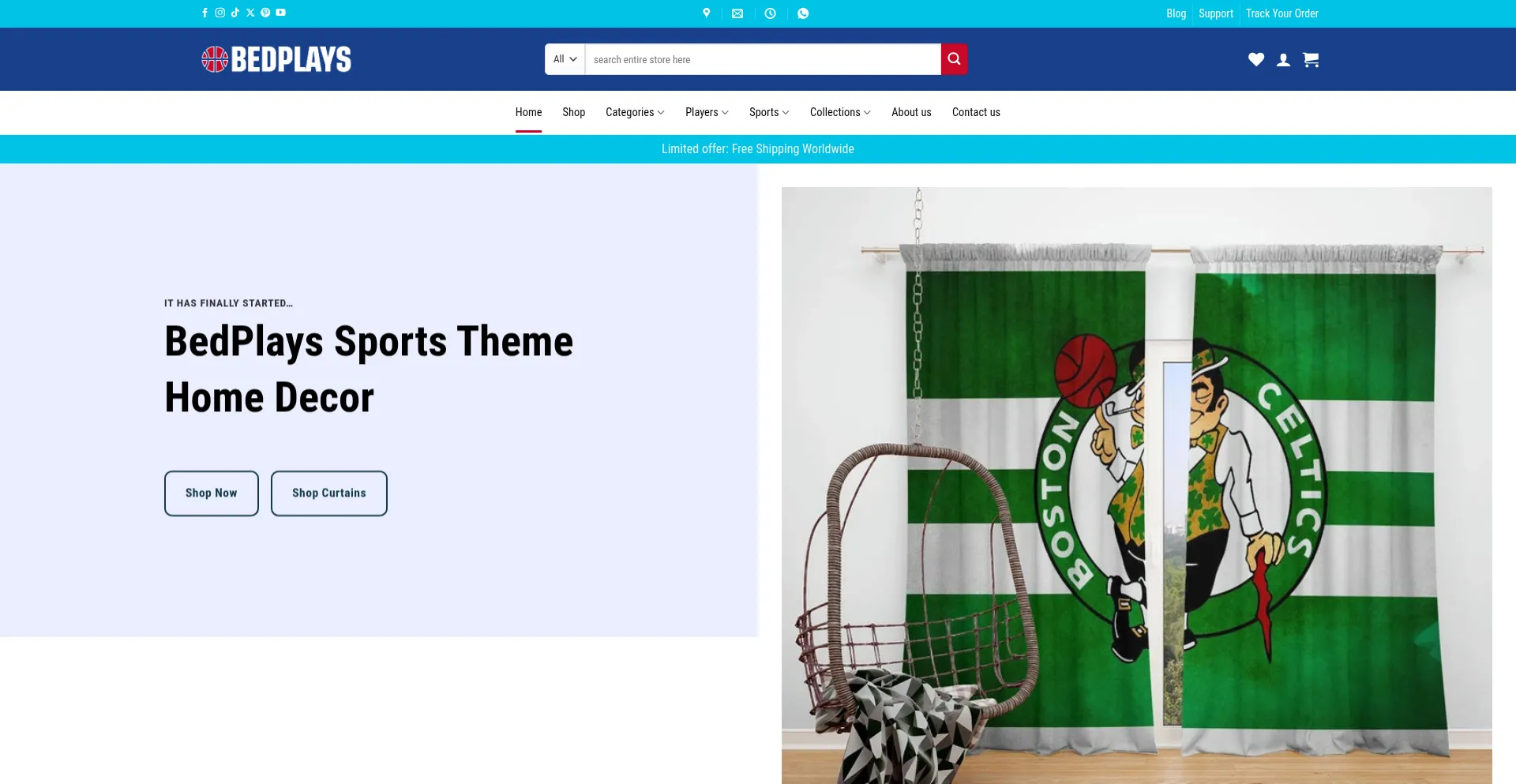Website screenshot of Bedplays.com