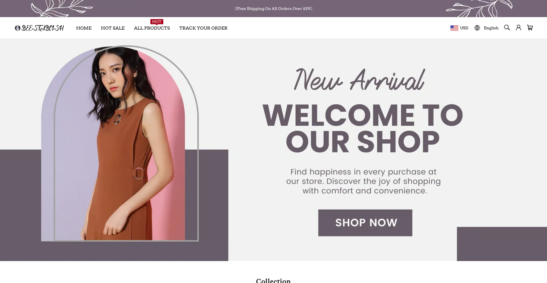 Website screenshot of Beestablish.com