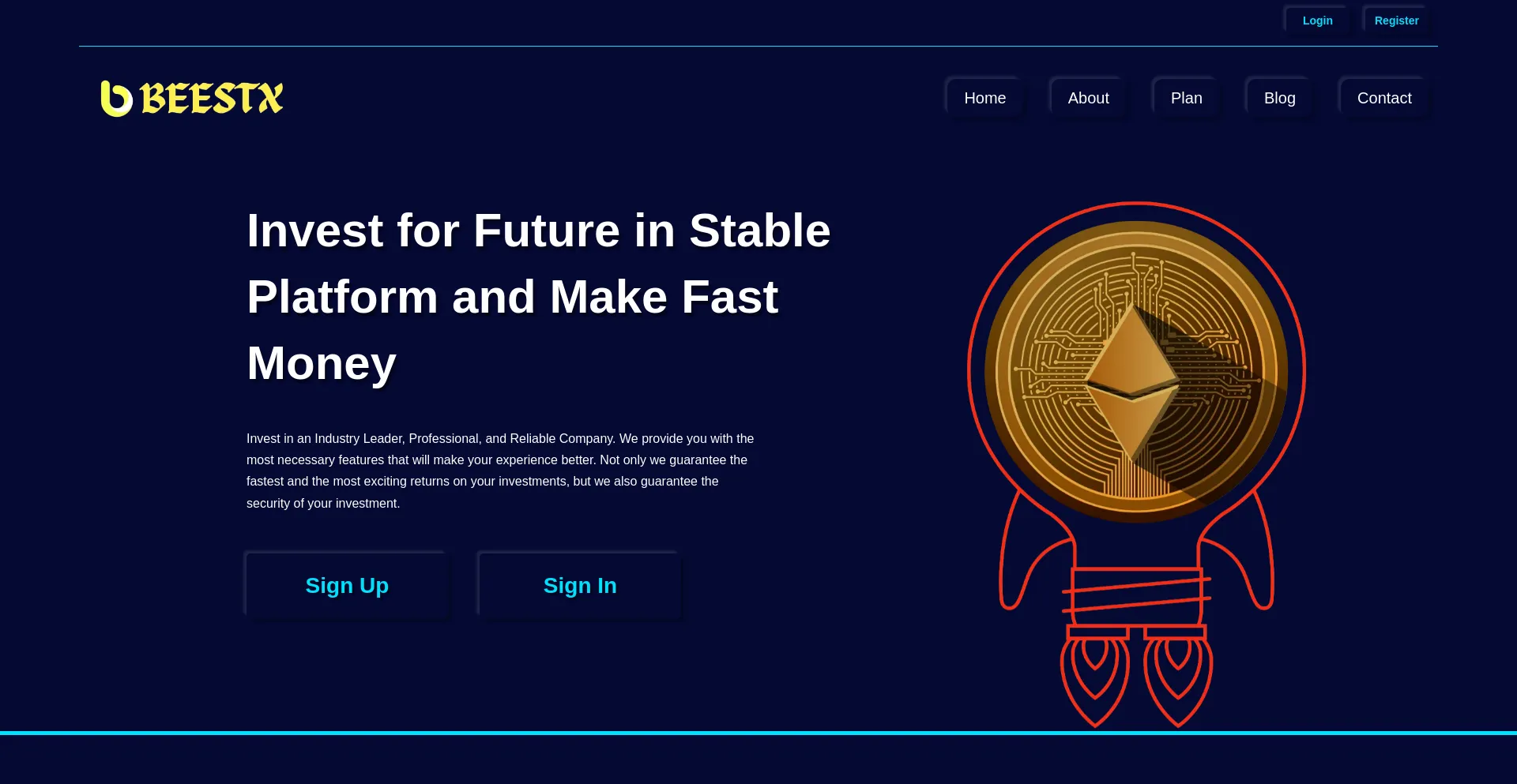 Website screenshot of Beestx.com