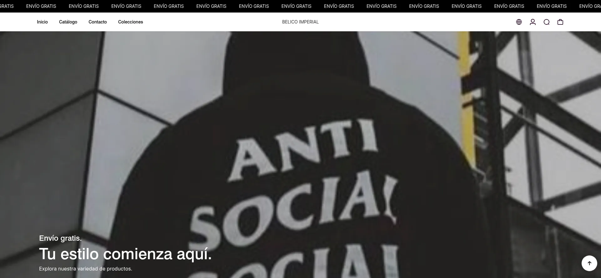 Website screenshot of Belicoimperial.com