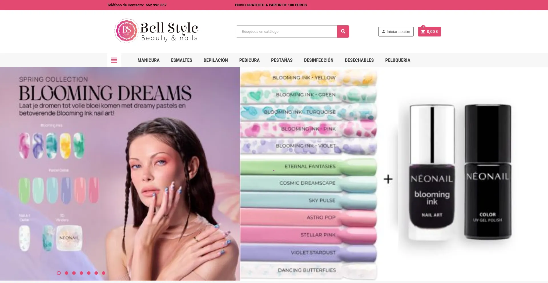 Website screenshot of Bellstyle.es