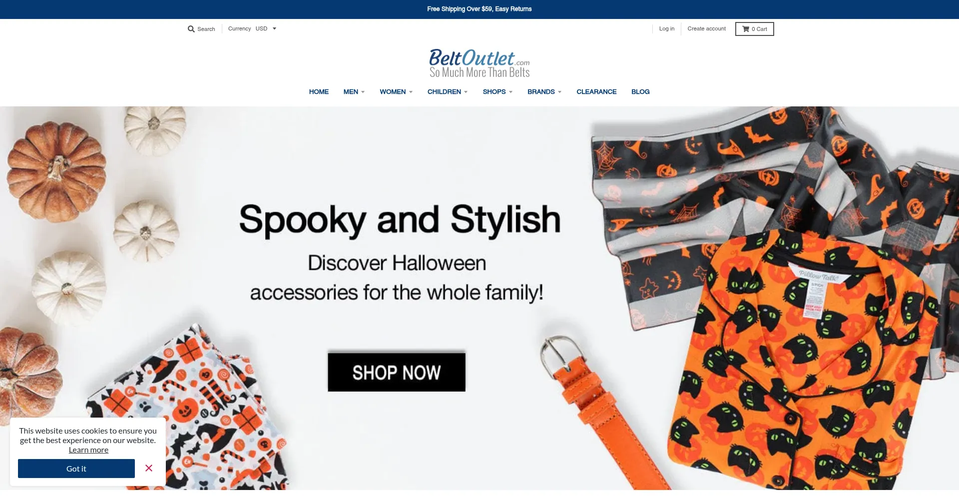 Beltoutlet.com Screenshot