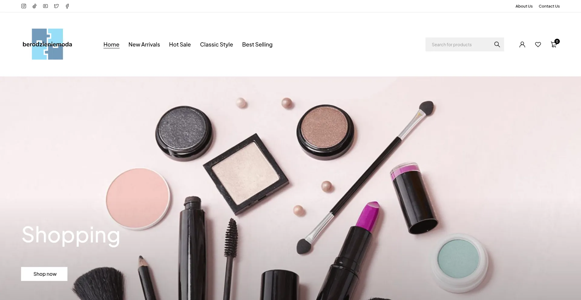 Website screenshot of Berodzieniemoda.com