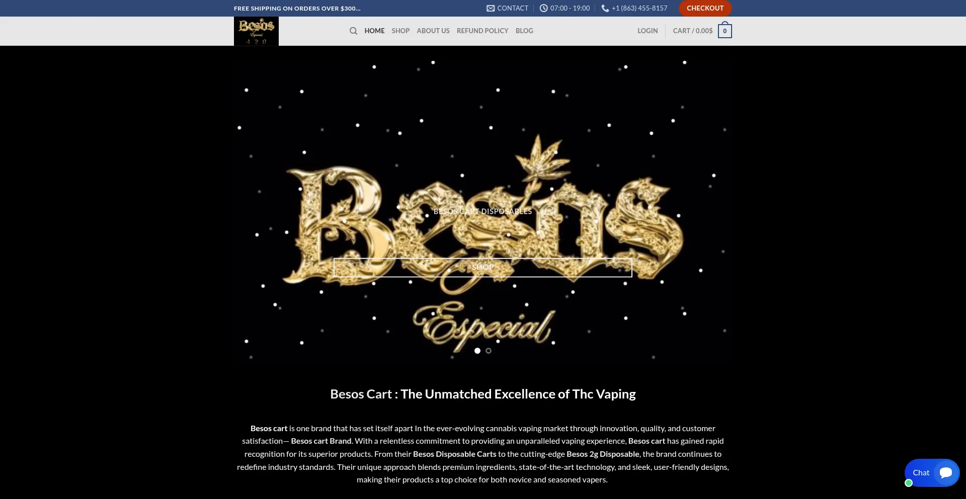 Website screenshot of Besoscart.net