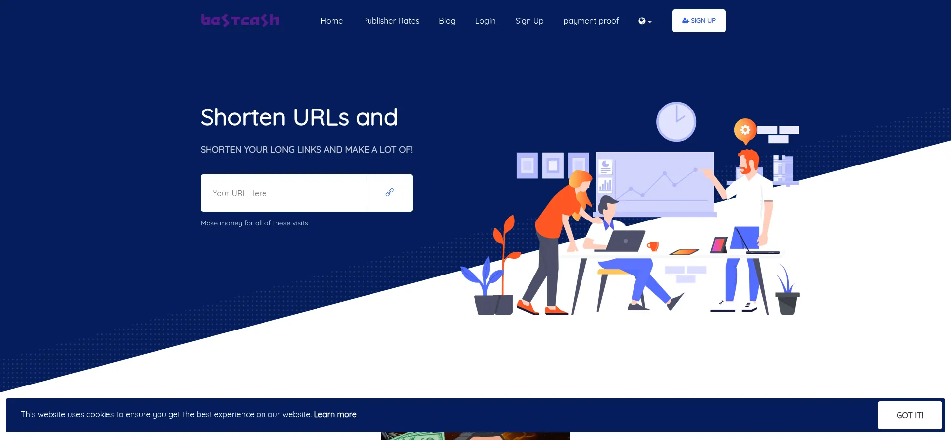 Website screenshot of Best-cash.net