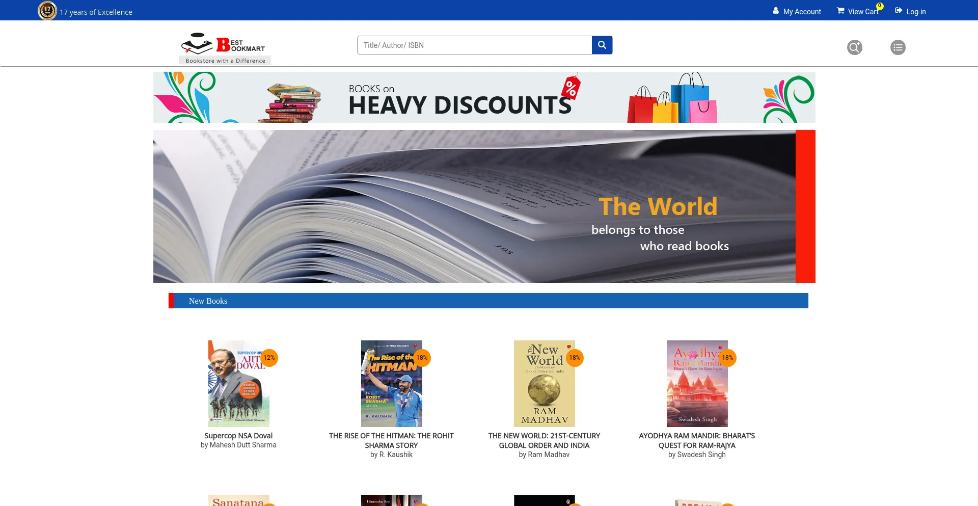 Website screenshot of Bestbookmart.com