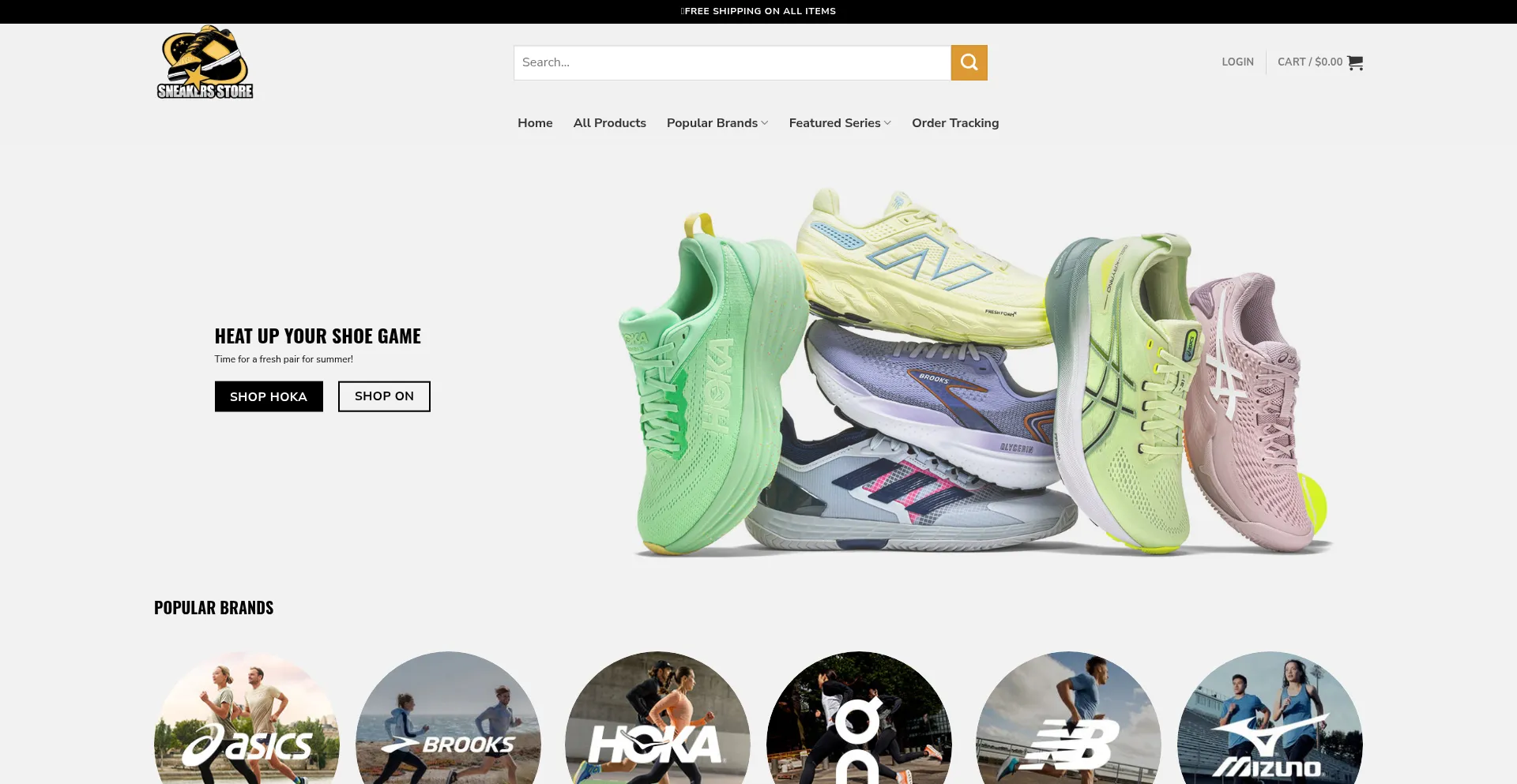 Website screenshot of Bestrunnershoes.shop
