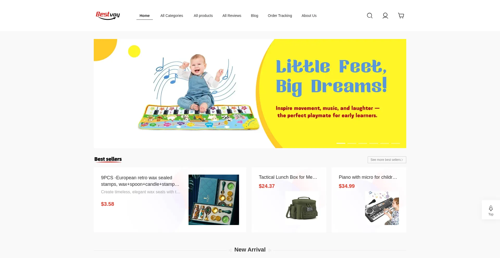 Website screenshot of Bestvoy.com
