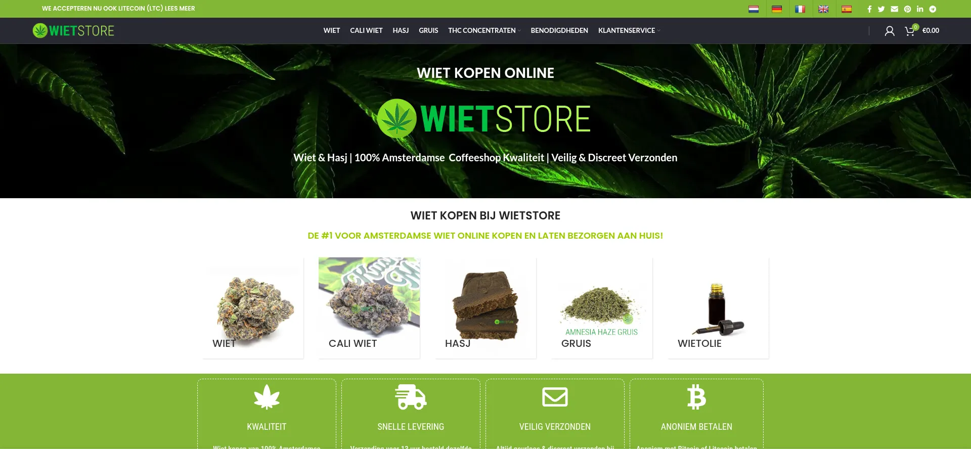 Website screenshot of Bestwiet.com