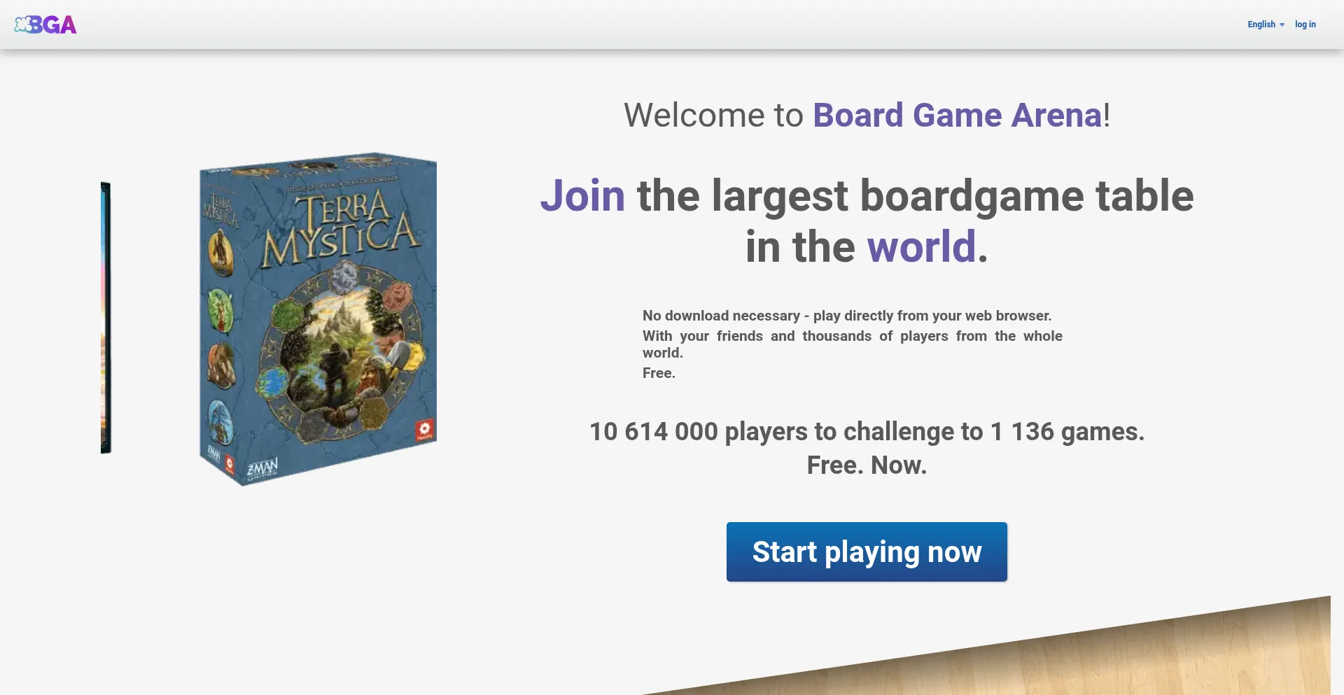 Website screenshot of Bga.li