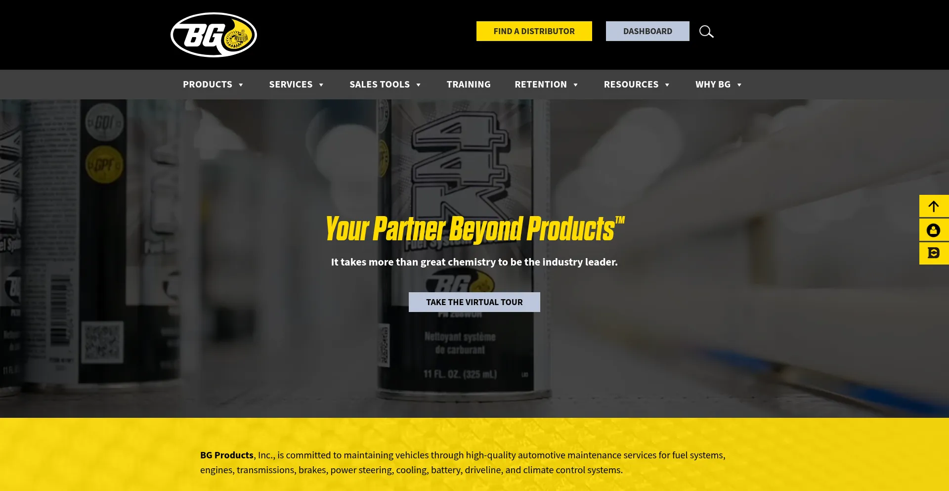 Website screenshot of Bgsac.com
