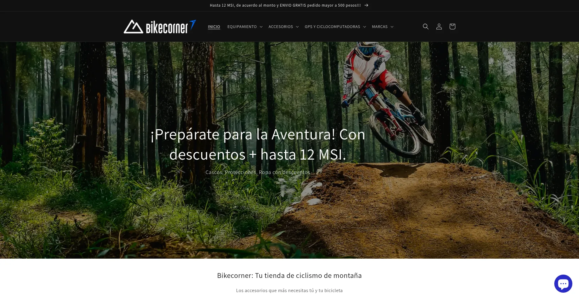 Bikecorner.com.mx Screenshot