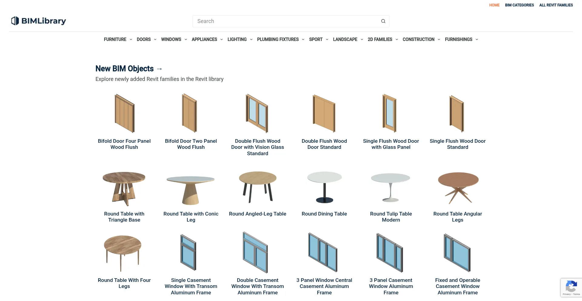 Website screenshot of Bimlibrary.co