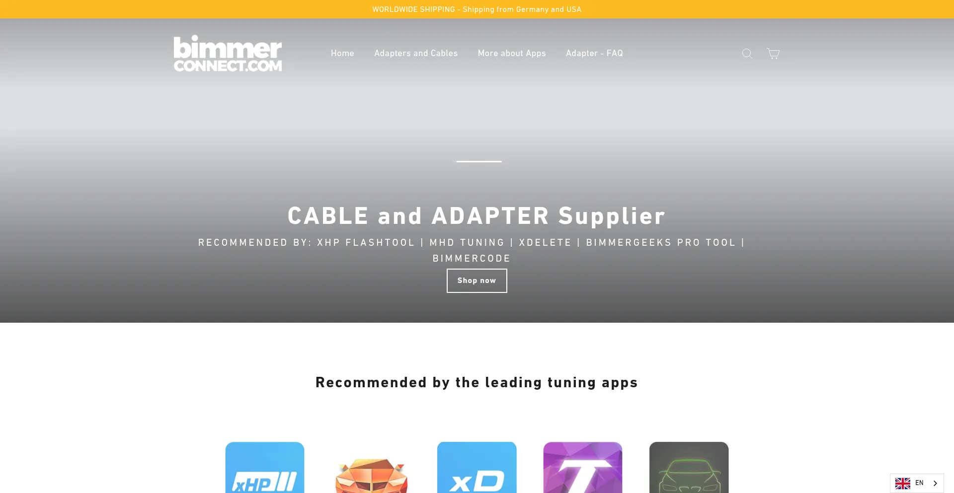 Website screenshot of Bimmer-connect.com