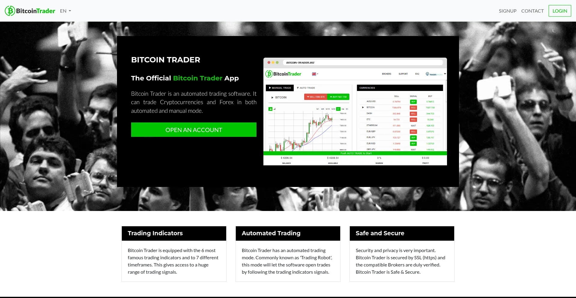 Bitcoin-trader.biz Screenshot