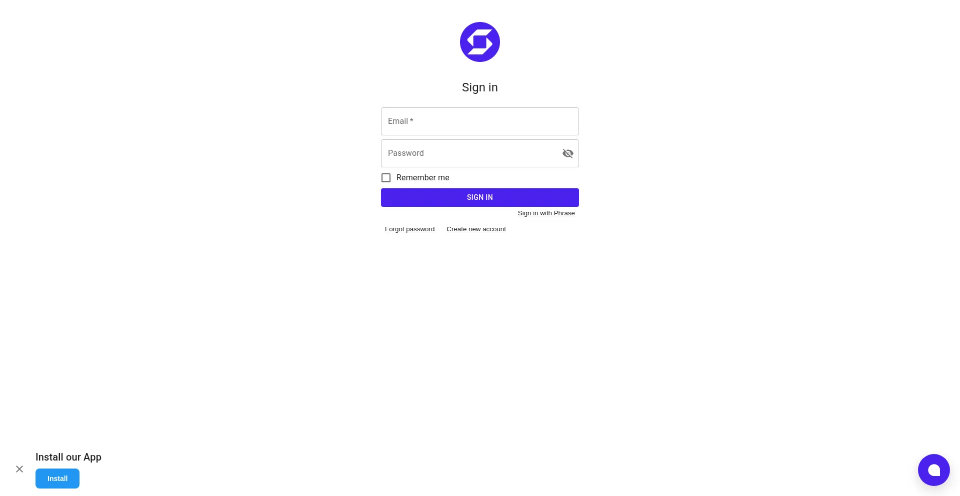 Website screenshot of Bitenzoaccount.web.app