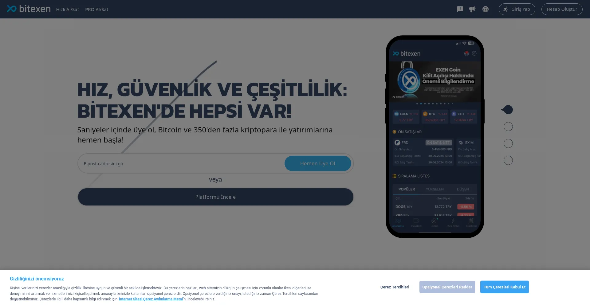Bitexen.com Screenshot