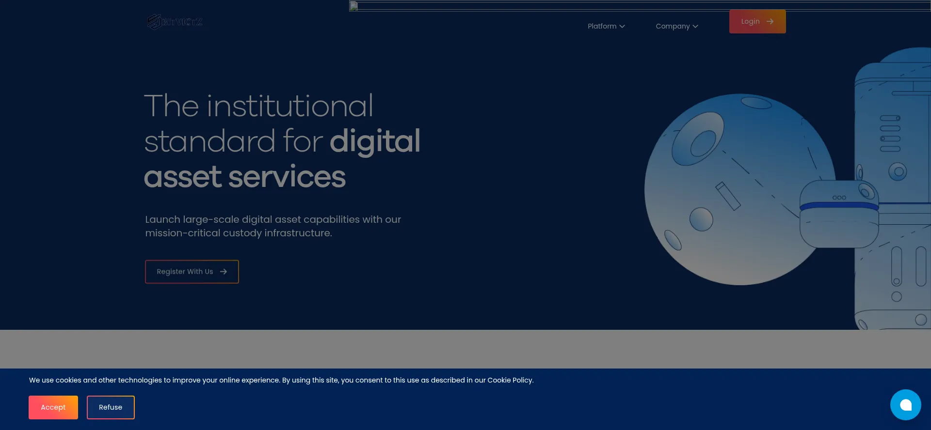 Website screenshot of Bitvictz.com
