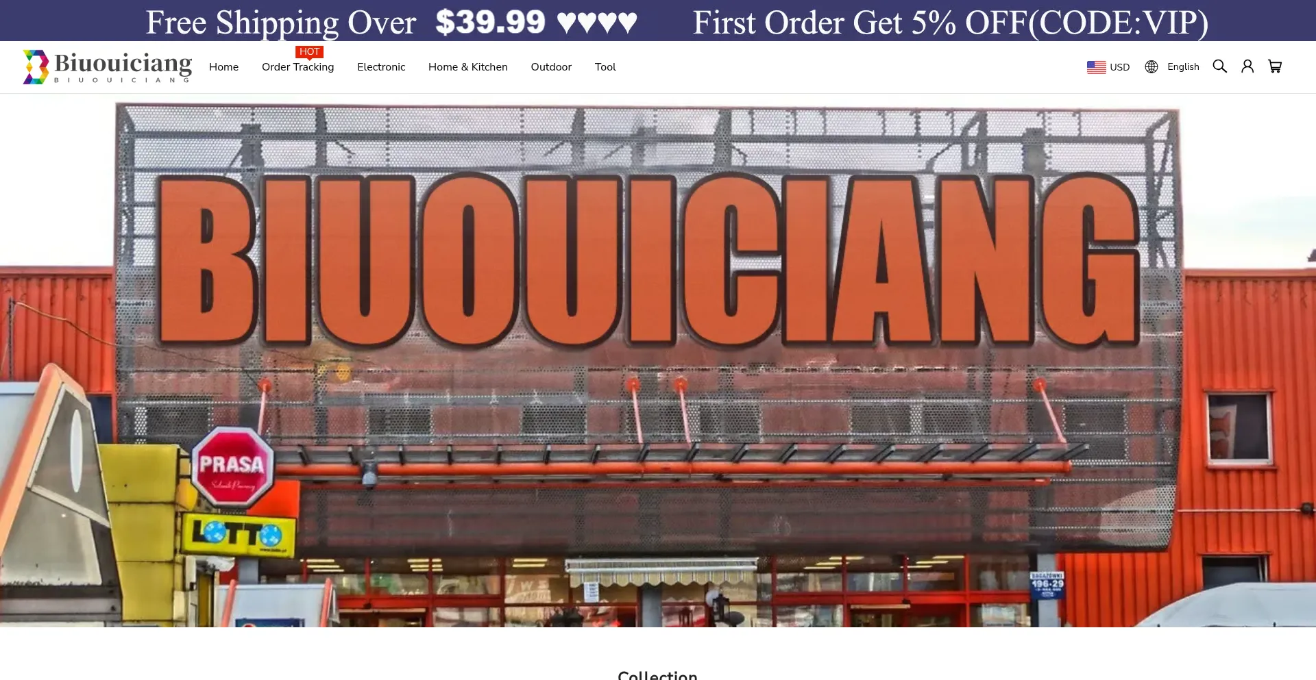 Website screenshot of Biuouiciang.com