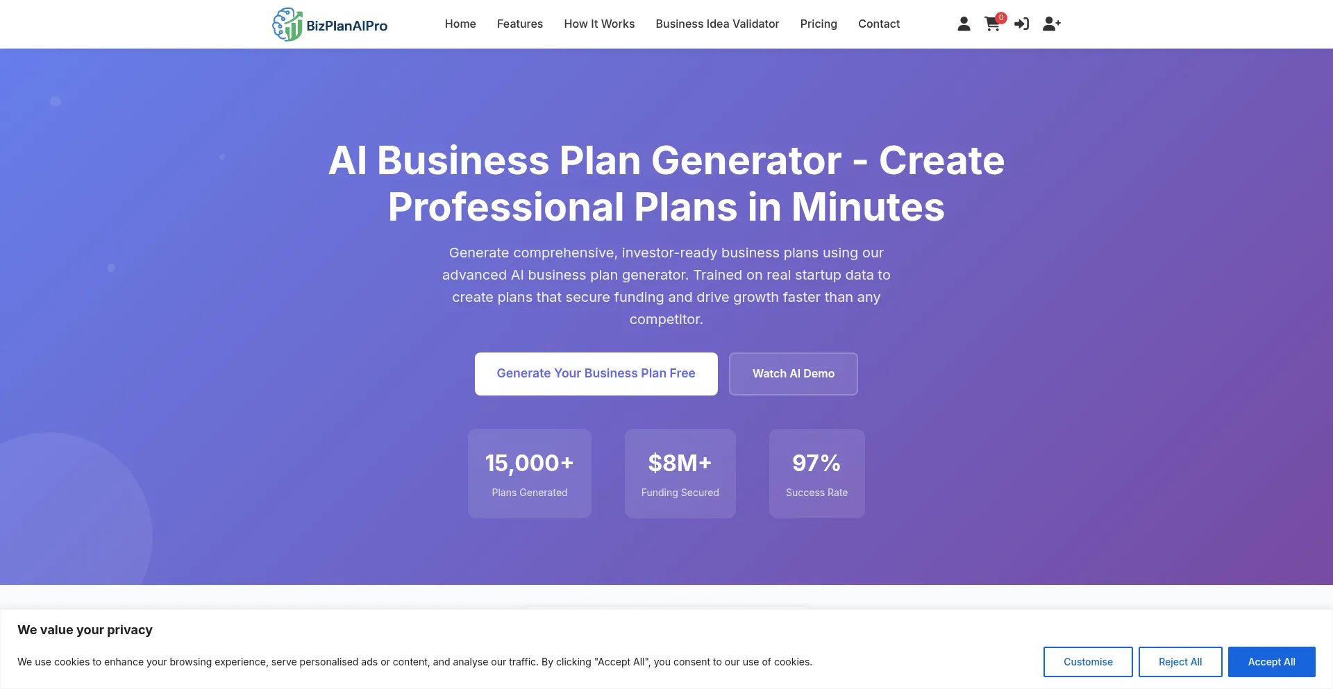 Bizplanaipro.com é Seguro e Confiável?