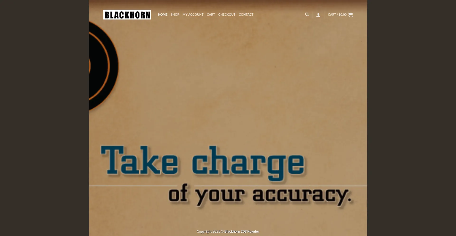 Website screenshot of Blackhorn209powderusa.com