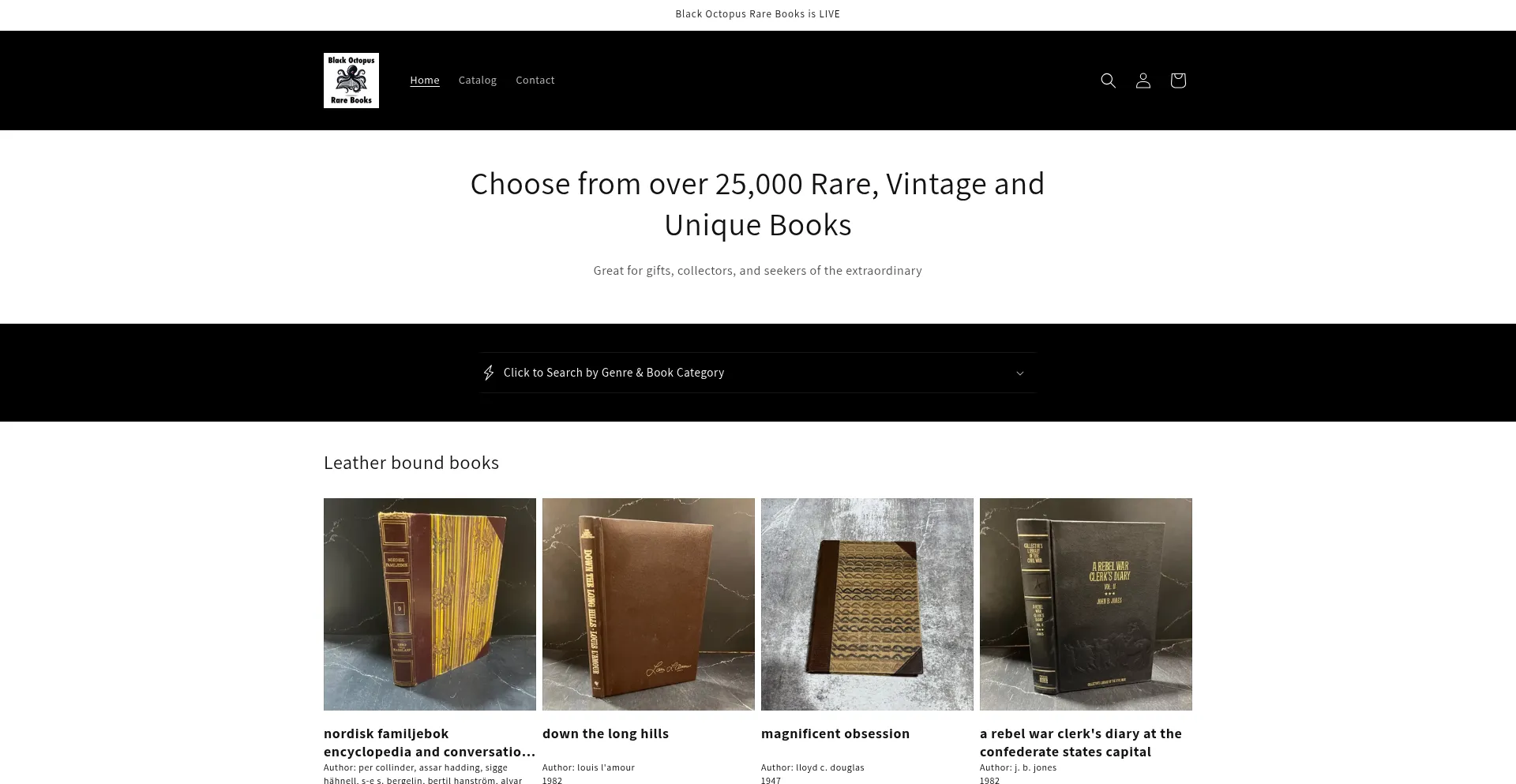 Blackoctopusrarebooks.com