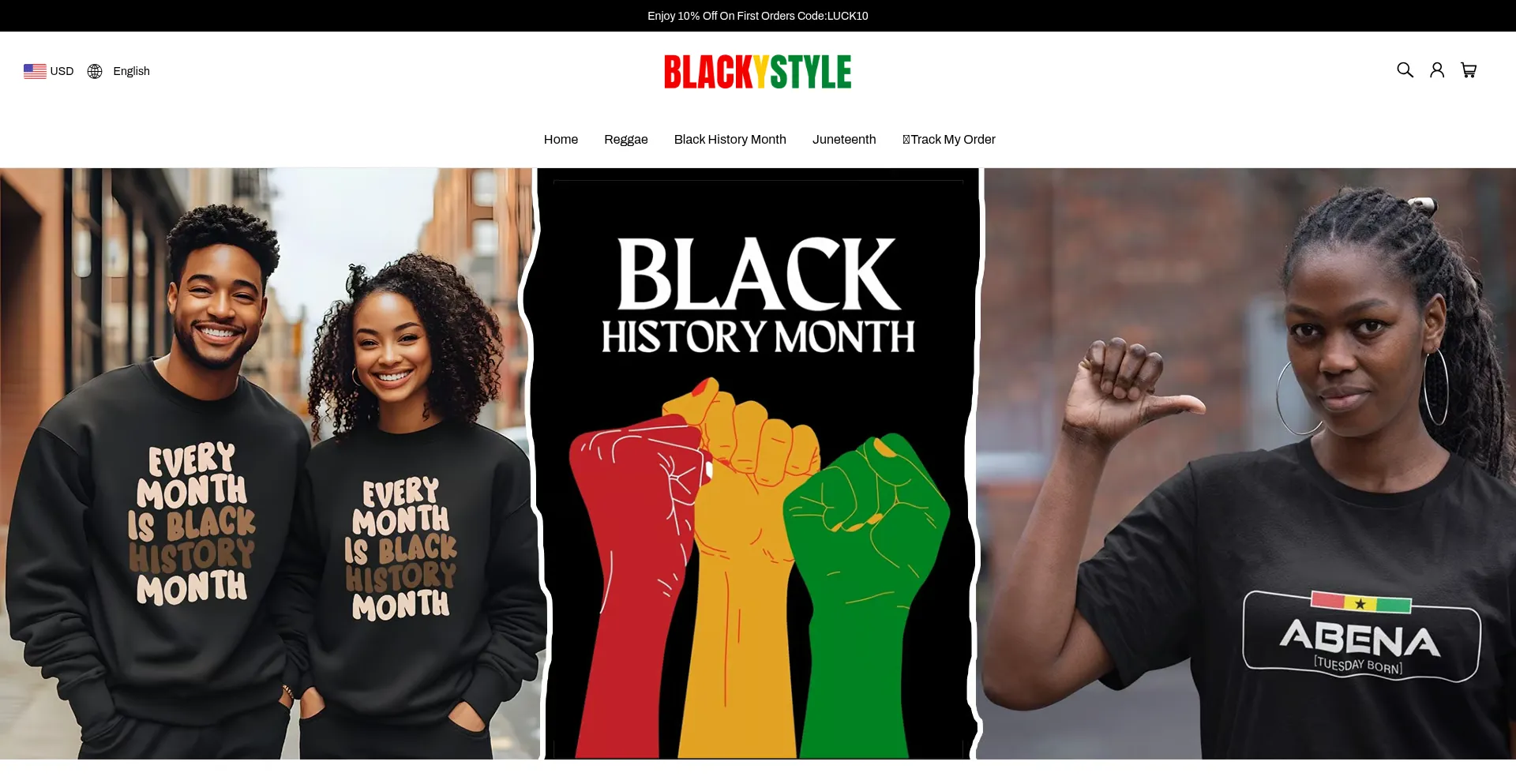 Website screenshot of Blackystyle.com