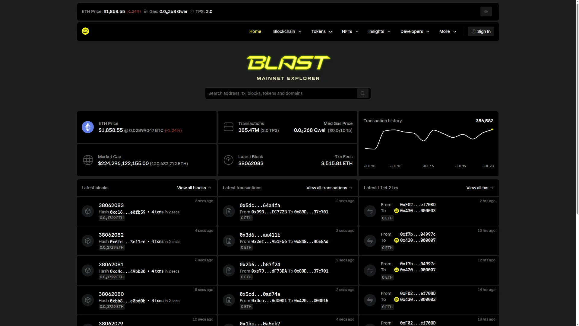 Blastexplorer.io