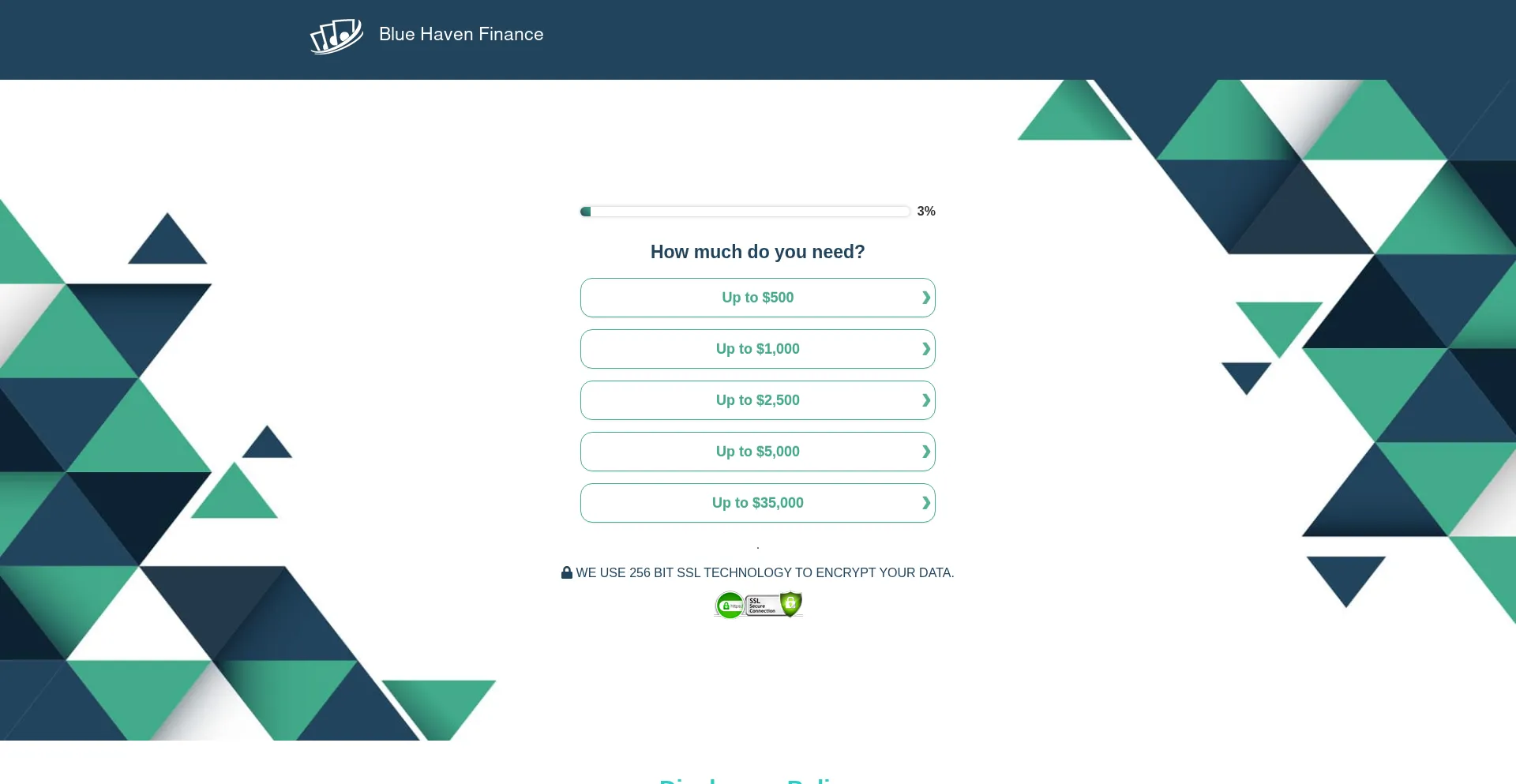 Bluehavenfinance.com é Seguro e Confiável?