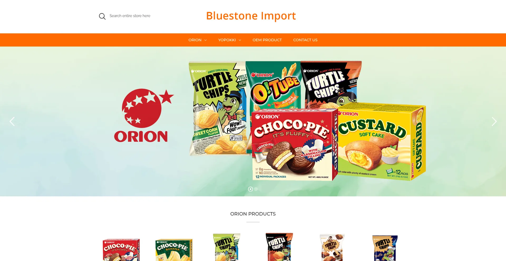 Website screenshot of Bluestoneimportusa.com