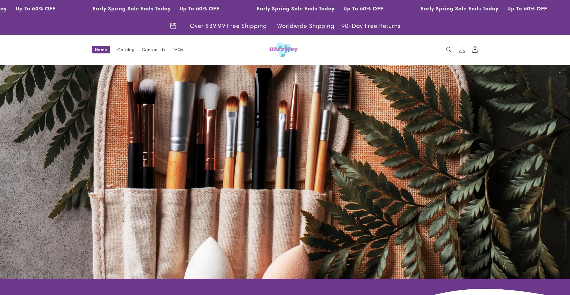 Website screenshot of Blwavjoy.com