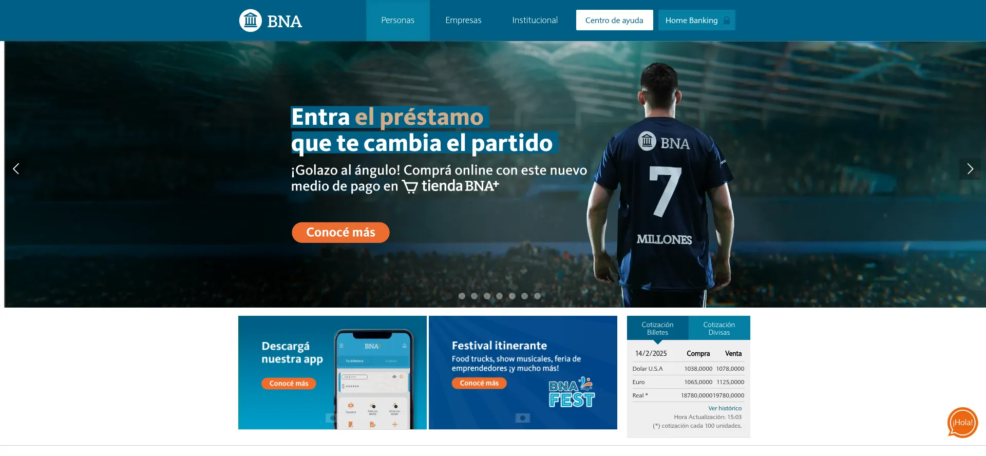 Bna.com.ar Screenshot