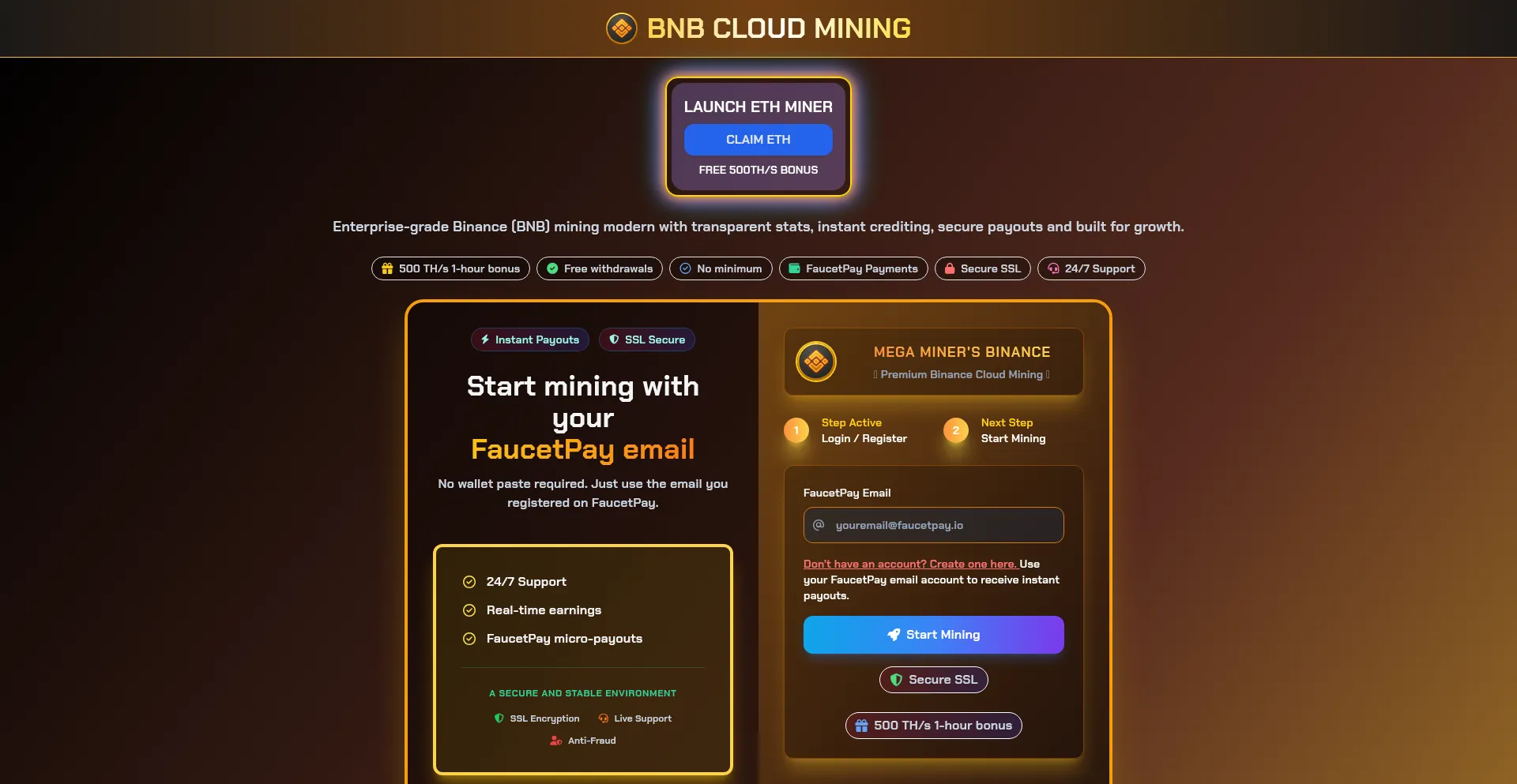 Bnb.megaminergroup.shop é Seguro e Confiável?