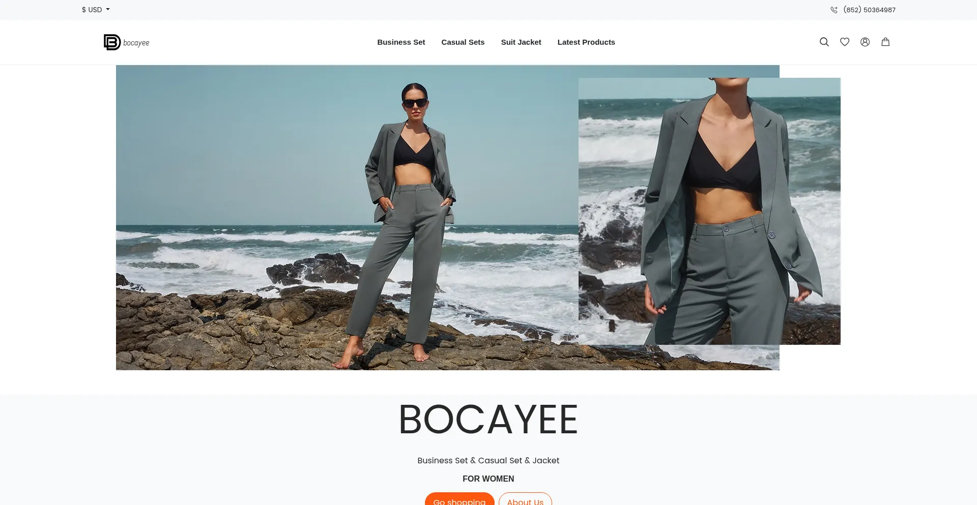 Website screenshot of Bocayee.com