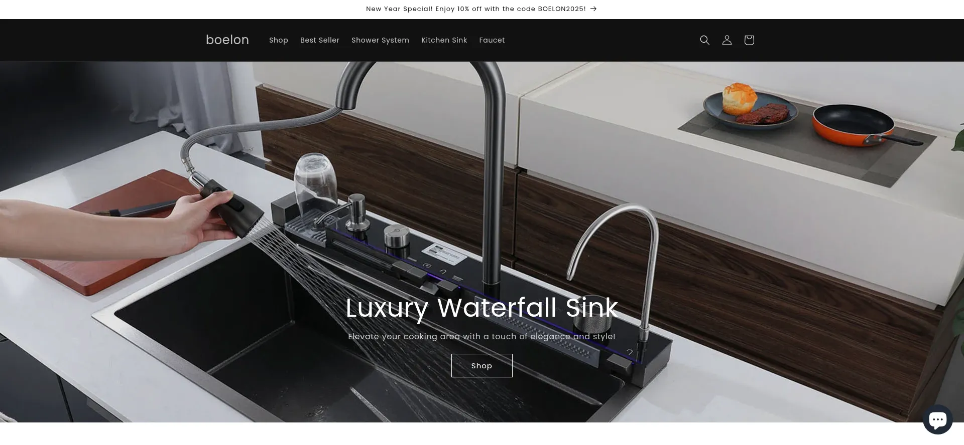 Website screenshot of Boelon.com
