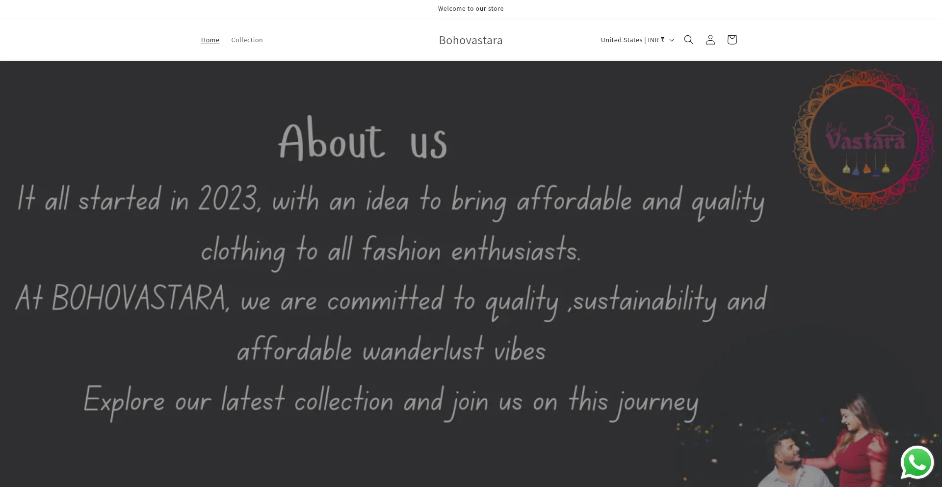 Website screenshot of Bohovastara.com