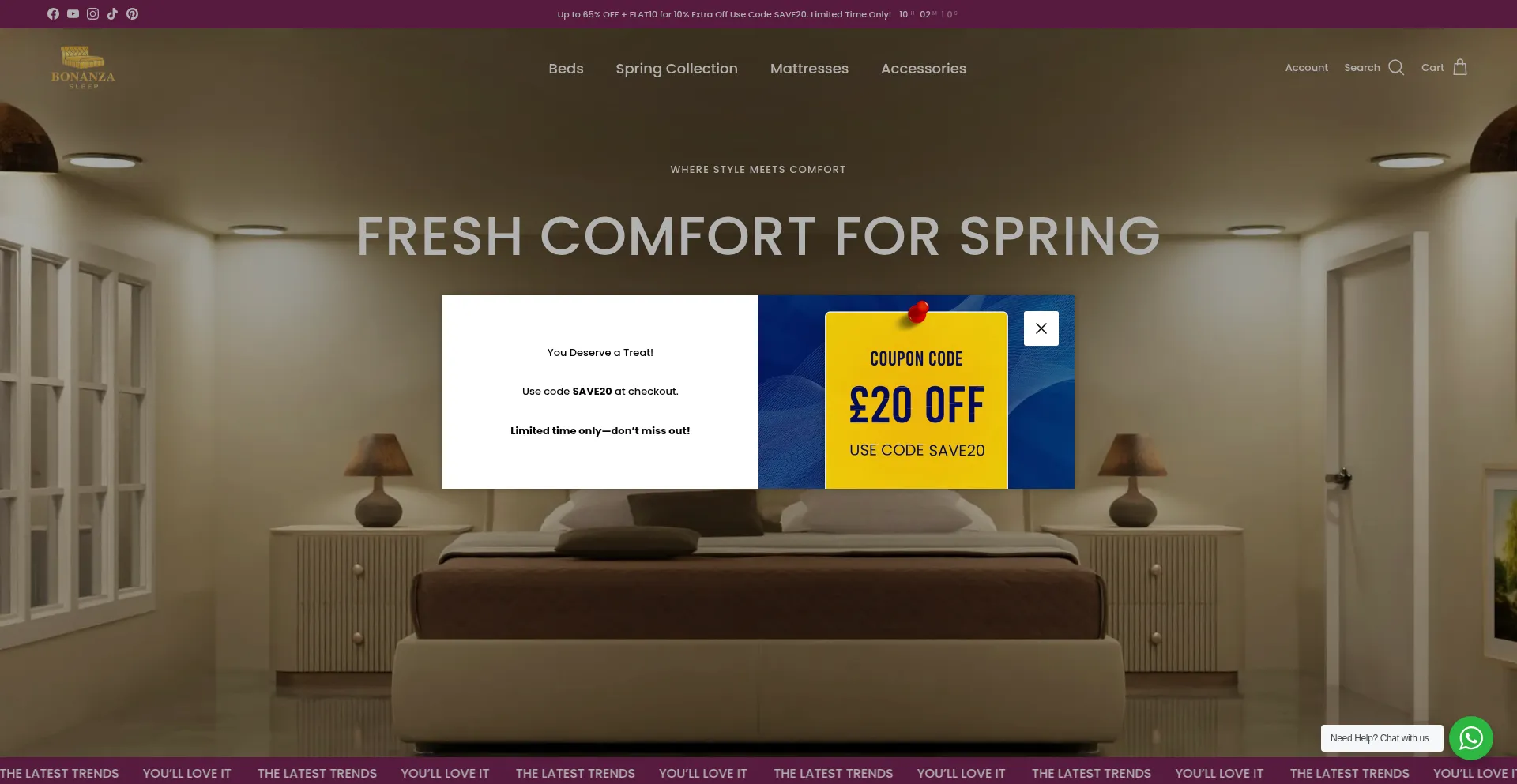 Bonanzasleep.co.uk