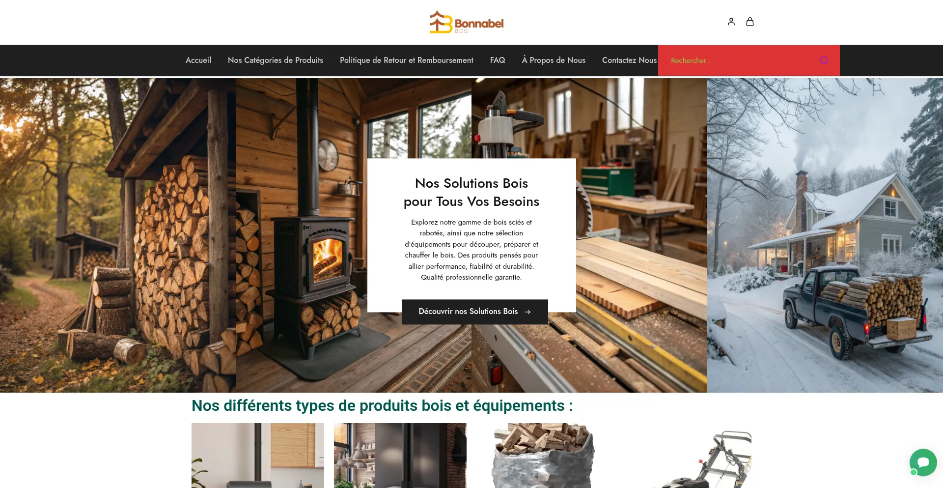 Website screenshot of Bonnabel-bois.com